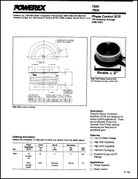 T820067504DH datasheet: 600V, 750A phase control single thyristor T820067504DH