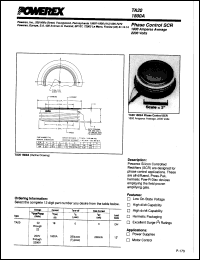 TA20021803DH datasheet: 200V, 1800A phase control single thyristor TA20021803DH