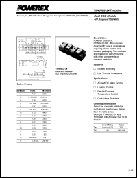 TM400DZ-24 datasheet: 1200V, 400A phase control dual scr thyristor TM400DZ-24