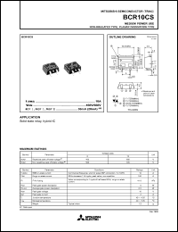 BCR10CS-12L datasheet: 600V, 10A triac BCR10CS-12L