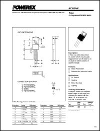 BCR5AM-12 datasheet: 600V, 5A triac BCR5AM-12