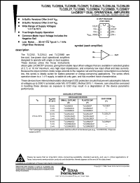 TLC25L2CP datasheet:  DUAL UPOWER LOW-VOLTAGE OPERATIONAL AMPLIFIER TLC25L2CP