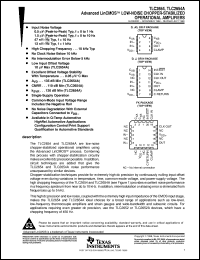 TLC2654AC-8D datasheet:  ADVANCED LINCMOS(TM) LOW-NOISE CHOPPER-STABILIZED OPERATIONAL AMPLIFIER TLC2654AC-8D