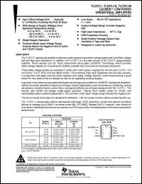 TLC27L1ACD datasheet:  LINCMOS(TM) LOW-POWER OPERATIONAL AMPLIFIER TLC27L1ACD