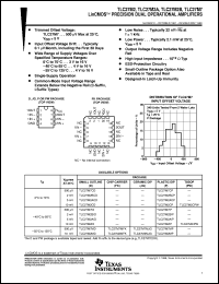 TLC27M2CPS datasheet:  DUAL PRECISION SINGLE SUPPLY LOW-POWER OPERATIONAL AMPLIFIER TLC27M2CPS
