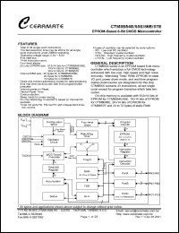 CTM8B55EN datasheet: EPROM-based 8-bit CMOS microcontroller CTM8B55EN