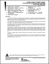 TLE2022MD datasheet:  DUAL PRECISION LOW-POWER SINGLE SUPPLY OPERATIONAL AMPLIFIER TLE2022MD