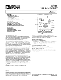 AD7243AN datasheet: 12-Bit serial DACPORT +/- 1LSB AD7243AN