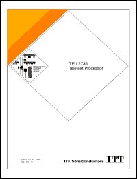 TPU2735 datasheet: Teletext processor TPU2735