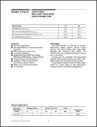 V53C317405A-50K datasheet: 4M x 4 bit EDO page mode CMOS DRAM, 50ns, 3.3V V53C317405A-50K