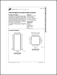 LMC835V datasheet: Digital controlled graphic equalizer LMC835V