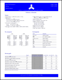 AS4C14400-40TC datasheet: 1M-bit ? 4 CMOS DRAM fast page mode, single 5V power supply, 40ns AS4C14400-40TC