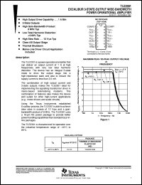 TLE2301INE datasheet:  EXCALIBUR 3-STATE-OUTPUT WIDE-BANDWIDTH POWER OPERATIONAL AMPLIFIER TLE2301INE