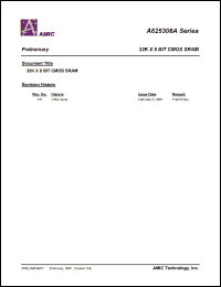 A625308AM-70S datasheet: 70ns; operating current:35mA; standby current:8uA 32K x 8bit CMOS SRAM A625308AM-70S