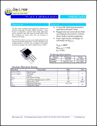 4N600S datasheet: 600V 4.0A N-channel field effect transistor 4N600S
