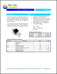 50N035T datasheet: 30V 52A N-channel field effect transistor 50N035T