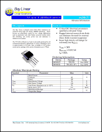 60N035T datasheet: 30V 52A N-channel field effect transistor 60N035T