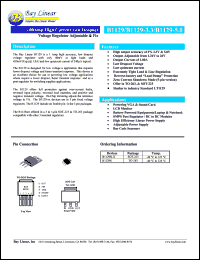 B1129S-ADJ datasheet: Adjustable 1.00A high current low dropout voltage regulator B1129S-ADJ