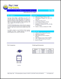 B1586T-2.5 datasheet: 2.5V 1.5A low dropout voltage regulator B1586T-2.5