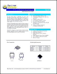 B1587T-1.5 datasheet: 1.5V 4.0A low dropout voltage regulator B1587T-1.5