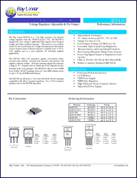 B29151T-ADJ datasheet: Adjustable dual 1.5A high current low dropout voltage regulator B29151T-ADJ