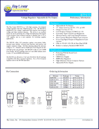 B29150S-ADJ datasheet: Adjustable dual 1.5A high current low dropout voltage regulator B29150S-ADJ