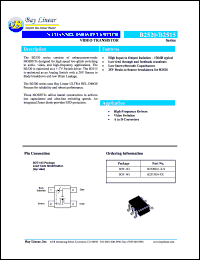 B2520K4 datasheet: 3.3V N-channel DMOS FET switch video transistor B2520K4