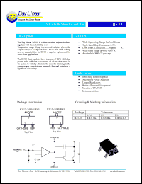 B3431AK3 datasheet: 1.5A adjustable shunt regulator B3431AK3