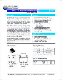 B4251CK5-2.0 datasheet: 2.0V 250mA low dropout regulator B4251CK5-2.0