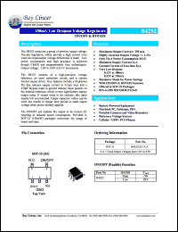 B4252CK5-2.3 datasheet: 2.3V 250mA low dropout voltage regulator B4252CK5-2.3