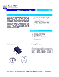 B432AK3 datasheet: 1.25V adjustable shunt regulator B432AK3