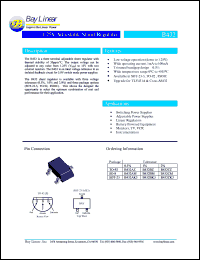 B432CK3 datasheet: 1.25V adjustable shunt regulator B432CK3