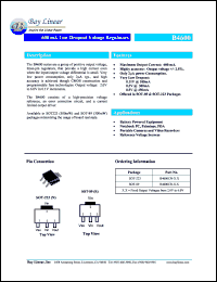 B4600CR-2.1 datasheet: 2.1V 600mA low dropout voltage regulator B4600CR-2.1