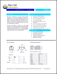 LM2931M datasheet: Adjustable 100mA low dropout voltage regulator LM2931M