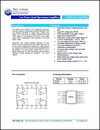 LM324M datasheet: Low power quad operational amplifier LM324M