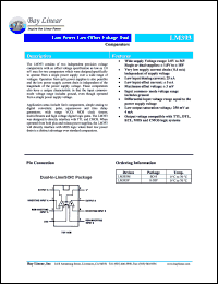 LM393P datasheet: Low power low offset voltage dual comparator LM393P