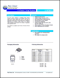 LM7805D datasheet: 7-20V 1.5A positive voltage regulator LM7805D