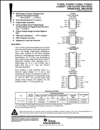 TLV2344ID datasheet:  QUAD LINCMOS(TM) LOW-VOLTAGE HIGH-SPEED OPERATIONAL AMPLIFIER TLV2344ID