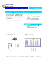 LM78M05T datasheet: 7-20V 500mA positive voltage regulator LM78M05T