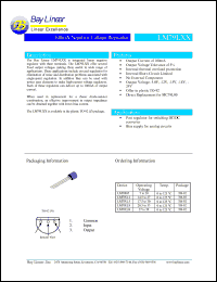LM79105Z datasheet: 7-20V 100mA negative voltage regulator LM79105Z