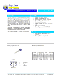 LM79112Z datasheet: 14.5-27V 100mA negative voltage regulator LM79112Z