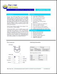 LP2950 datasheet: Adjustable 100mA low dropout voltage regulator LP2950