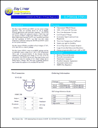 LP2951BM-3.3 datasheet: 3.3V 100mA low dropout voltage regulator LP2951BM-3.3