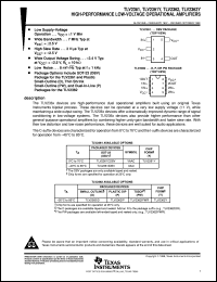 TLV2361CDBV datasheet:  SINGLE HIGH-PERFORMANCE, LOW-VOLTAGE OPERATIONAL AMPLIFIER TLV2361CDBV