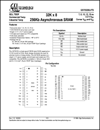 GS70328SJ-7 datasheet: 7ns 32K x 8 256Kb asynchronous SRAM GS70328SJ-7