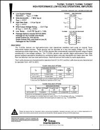 TLV2362ID datasheet:  DUAL HIGH-PERFORMANCE, LOW-VOLTAGE OPERATIONAL AMPLIFIER TLV2362ID