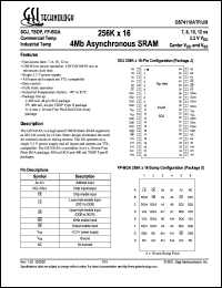 GS74116ATP-8 datasheet: 8ns 256K x 16 4Mb asynchronous SRAM GS74116ATP-8