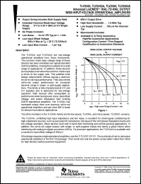TLV2442CD datasheet:  ADVANCED LINCMOS(TM) RAIL-TO-RAIL OUTPUT WIDE-INPUT-VOLTAGE DUAL OPERATIONAL AMPLIFIER TLV2442CD