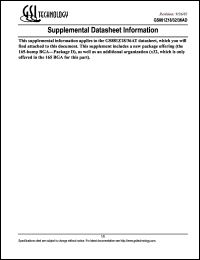 GS881Z18AT-150 datasheet: 150MHz 7.5ns 512K x 18 8Mb pupelined and flow through sync NBT SRAM GS881Z18AT-150