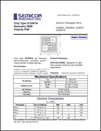 2N3486 datasheet: Chip: geometry 0600; polarity PNP 2N3486